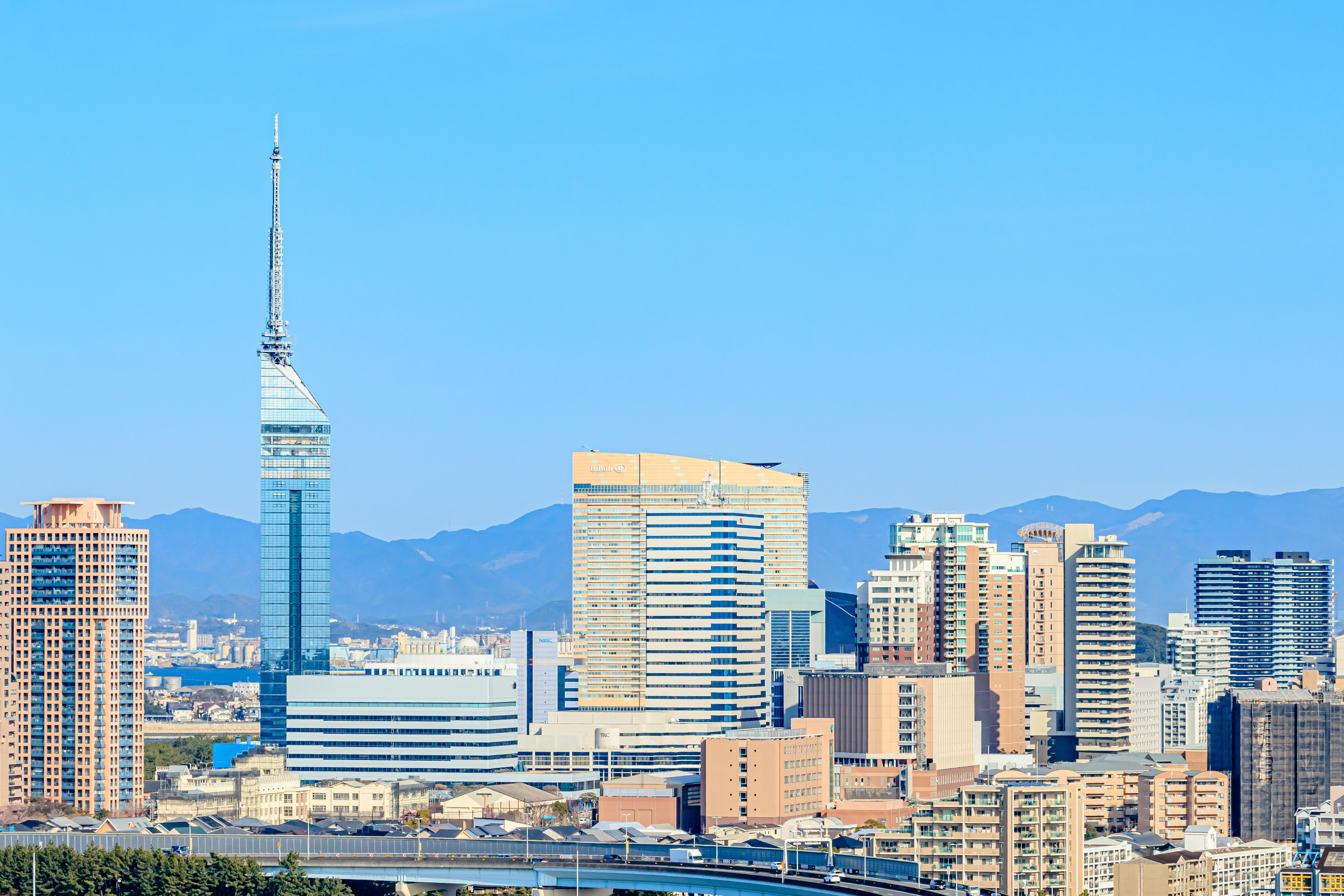 福岡市の街並み